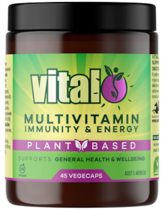 Vital MultiVitamin Immunity & Energy VegeCaps 45