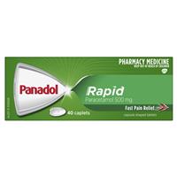 Panadol Rapid for Pain Relief, Paracetamol - 500mg 40 Caplets