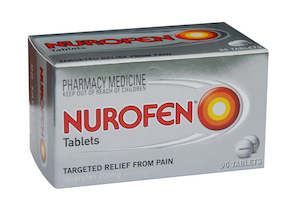 Chemist shop - pharmacy: Nurofen (Ibuprofen for pain and inflammation)