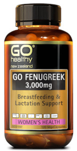 Go Healthy Go Fenugreek 3,000mg (120 Vege Caps)