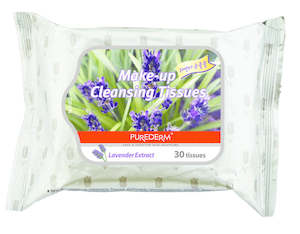 Purederm Makeup Remover Wipes - Lavender (30 Pcs)