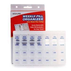 Acu-Life Weekly Pill Organizer