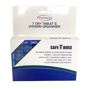 SurgiPack Safe-T-Dose 7 Day Tablet & Vitamin Organiser