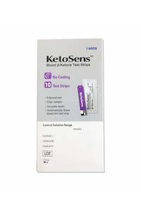 Chemist shop - pharmacy: KetoSens Blood β-Ketone Test Strips (10s)