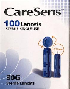 Chemist shop - pharmacy: Caresens 30g Lancets (100s)