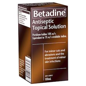 Betadine Antiseptic Topical Solution 100mL