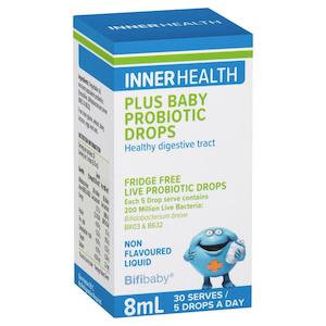 Chemist shop - pharmacy: Inner Health Plus Baby Probiotic Drops (8ml)