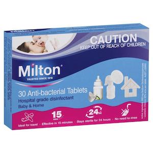 Chemist shop - pharmacy: Milton Anti-bacterial Tablets 30s