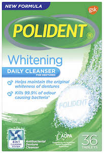 Polident Whitening Daily Cleanser 36's