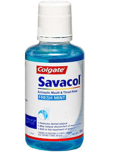 Colgate Savacol Fresh Mint Antiseptic Mouthwash 300mL