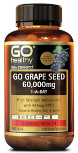 Go Healthy Go Grape Seed 60,000mg 1-A-Day (120 VegeCaps)