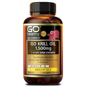 Chemist shop - pharmacy: Go Healthy Krill Oil 1500mg SoftGel Capsules