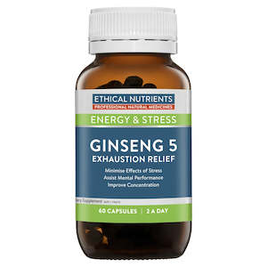 Ethical Nutrients Ginseng 5 Exhaustion Relief (60 caps)