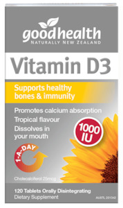 Good Health Vitamin D3 120s