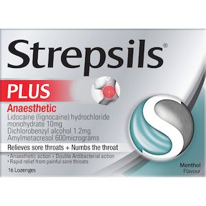 Strepsils Plus Anaesthetic Lozenge Menthol 16s