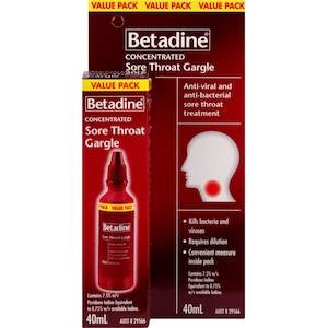 Betadine Sore Throat Gargle