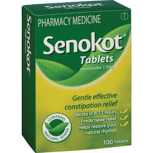 Chemist shop - pharmacy: Senokot Tablets 100s