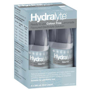 Chemist shop - pharmacy: Hydralyte RTU Electrolyte Solution Lemonade (4s x 250 mL)