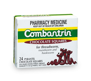 Chemist shop - pharmacy: Combantrin Chocolate Squares