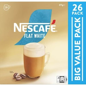 Nescafe Coffee Sachets Flat White 26pack 377g