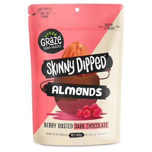 Graze Skinny Dipped Berry Dusted Dark Chocolate Almonds 300g