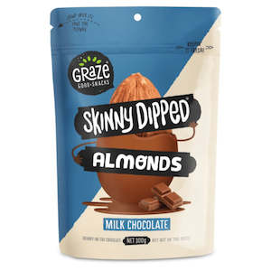 Graze Skinny Dipped Milk Chocolate Almonds 300g