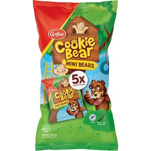 Griffins Cookie Bear Mini Cookies Multipack 125g