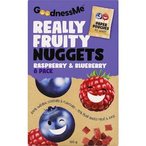 GoodnessMe Fruity Nuggets Raspberry & Blueberry 120g