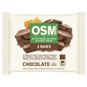 One Square Meal Muesli Bars Chocolate With Manuka 169g