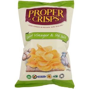 Proper Crisps Cider Vinegar & Sea Salt 140g