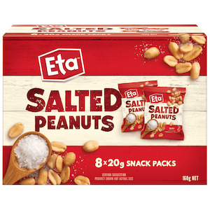 Eta Peanuts Snack Pack 8pk