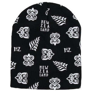 Beanie Silver Fern Teko Black