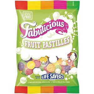 RJs Fabulicious Fruit Pastilles 180g