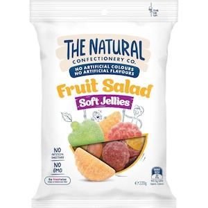 The Natural Confectionery Co Soft Jellies Fruit Salad 220g