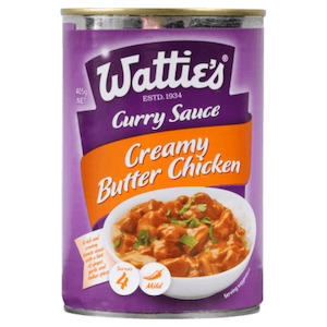 Watties Curry Sauce Creamy Butter Chick 405g