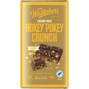 Whittakers Chocolate Block Hokey Pokey Crunch 250g