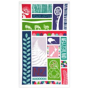 Tea Towel Fern & Tiki