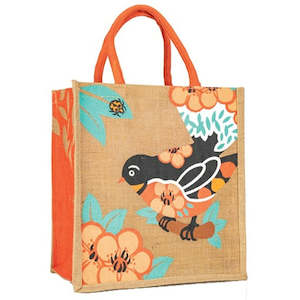 Bag Hessian Printed Fantail