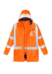 Mens TTMC-W17 Hi Vis X Back 4 In 1 Waterproof Jacket ZJ616