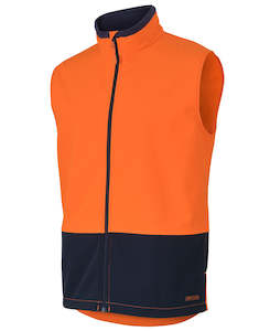 Clothing manufacturing: HI VIS WATER RESIST SOFTSHELL VEST 6HWV