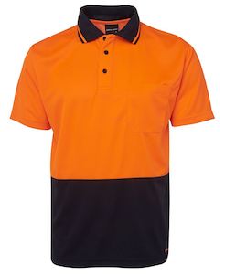 Clothing manufacturing: ADULTS AND KIDS HI VIS NON CUFF TRADITIONAL POLO 6HVNC - oversized