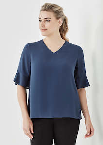 Womens Aria Fluted Sleeve Blouse Rb966ls