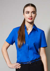 LADIES PLAIN OASIS SHORT SLEEVE SHIRT LB3601