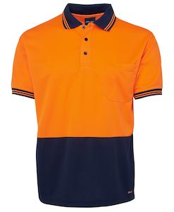 Clothing manufacturing: HI VIS S/S TRADITIONAL POLO  6HVPS