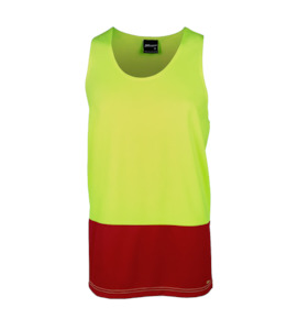 Clothing manufacturing: HI VIS TRADITIONAL SINGLET   6HTS