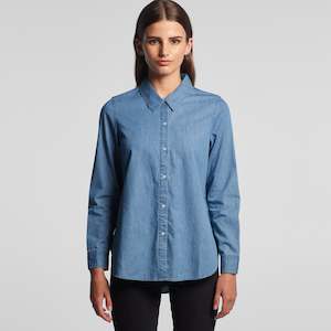 Clothing manufacturing: WO'S BLUE DENIM SHIRT - 4042