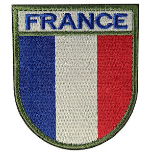 Clothing: French Flag Embroidered Patch