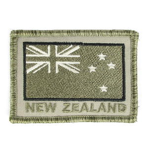 NZ Flag Subdued Embroidered Patch