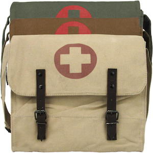 Clothing: Vintage Medics Canvas Shoulder Bag