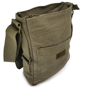 Clothing: Vintage Canvas Military Tech Bag